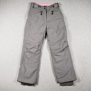 Polar Edge Women M Gray Gold Series Insulated Snow Pants Waterproof Skiing EUC